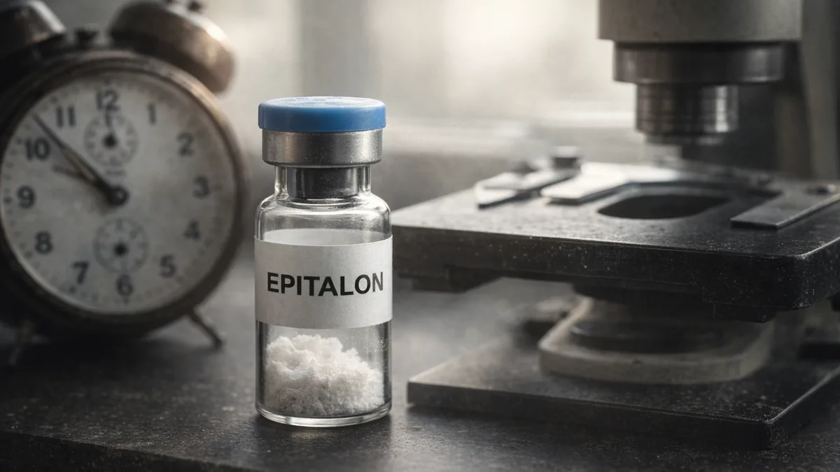 Epitalon editorial research scene