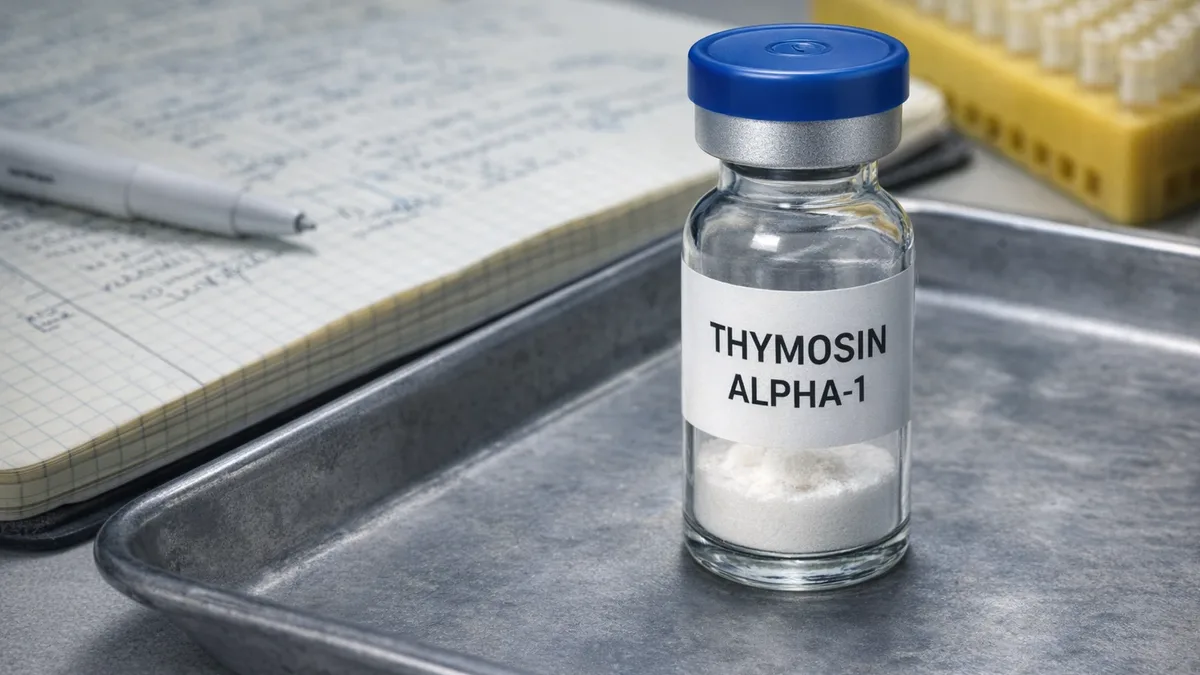 Thymosin Alpha-1 editorial research scene